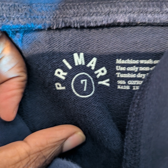 Primary Navy Dress with Rainbow Stripes - Picture 12 of 14